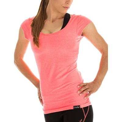 Imagen de Winshape Camiseta estampada, Mujer, Talla: Medium, Neon coral