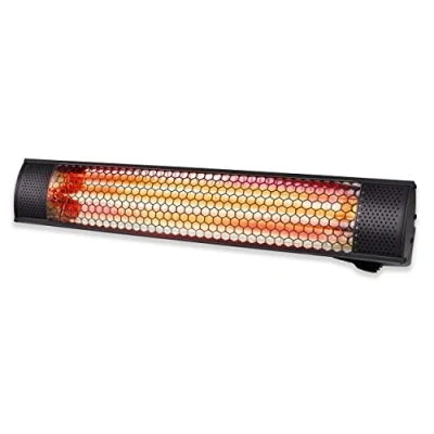Imagen de Alpina Radiador eléctrico para terraza (interior y exterior, infrarrojo, suspendido, con mando a distancia, 2000 W)