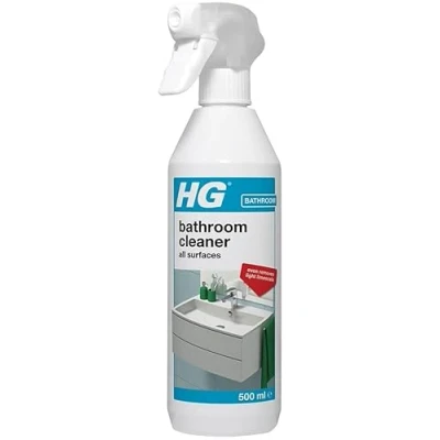 Imagen de HG Limpiador en spray para duchas y lavabos antical WC, azulejos, ducha bañera, 500 ml