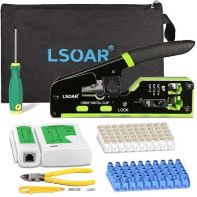 Imagen de Lsoar Kit de herramientas crimpado RJ45 (L 28G)