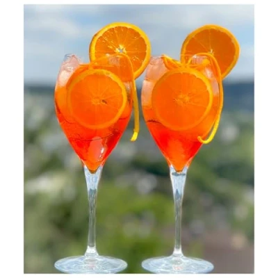 Imagen de Topkapi Mara Aperol Spritz Vaso de cóctel, Cristal sin Plomo, 44,5 cl (445 ml), 6