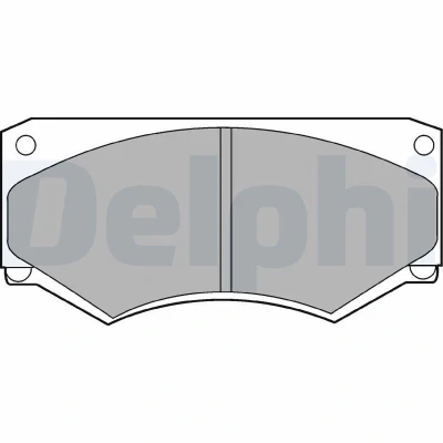 Imagen de DELPHI LP180 Juego de pastillas freno no preparado para indicador desgaste Chapa antichirridos sin accesorios MERCEDES BENZ: Clase G SUV