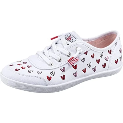 Imagen de Skechers BOBS B CUTE LOVE BRIGADE, Zapatillas para Mujer, White Multi Canvas, 38.5 EU