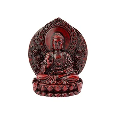 Imagen de lachineuse Figura de Buda Saguría, Rojo, 17 x 14 cm