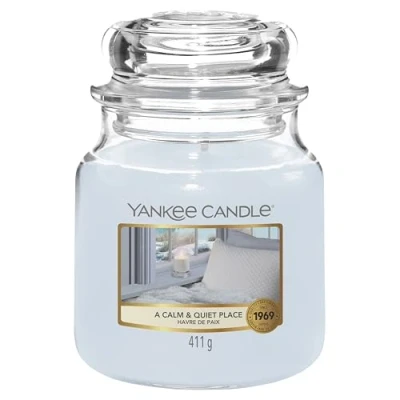 Imagen de Yankee Candle tarro de Lugar tranquilo, gris, Mediano