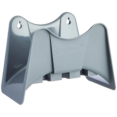 Imagen de Cellfast Soporte de pared para mangueras, adecuado mangueras hasta 25/30 m longitud, 55 993, Gris, 15x16.5x24 cm