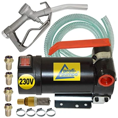 Imagen de BOMBA diesel de COMBUSTIBLE GASOIL &quot;Diesel 160 4&quot; 230V TRASVASE GASOLEO con manguera goma 6m, pistola aluminio, filtro y accesorios