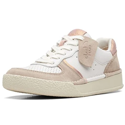 Imagen de Clarks Craft Cup Court, Zapatillas Mujer, Sand Combi, 38 EU