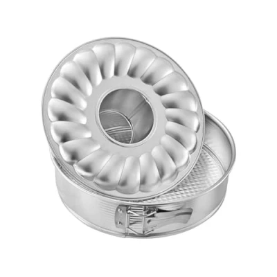 Imagen de Zenker 6808 Molde desmontable de 2 fondos, 26 cm, color plata
