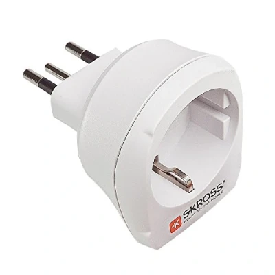 Imagen de POLY POOL PP0436 Adaptador de Viaje Europe To Switerzland Smart y Compacto Skross con Enchufe Alemán Schuko 16A Toma Suiza 10A 2P+T