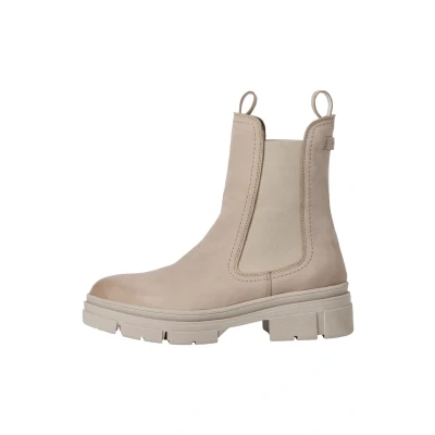 Imagen de Tamaris Mujer Botines, señora Botas Chelsea,TOUCHit,Bota de Deslizamiento,Botas,Medias Botas,botín,Alto,Taupe Nubuc,36 EU