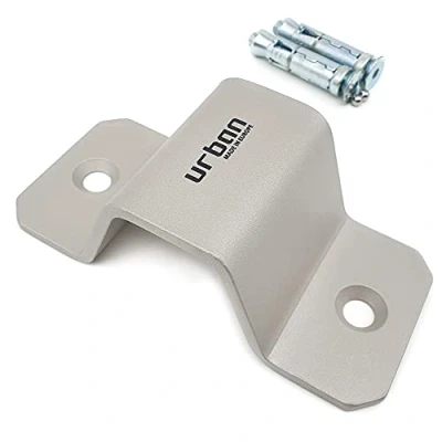 Imagen de URBAN UR50 Anclaje Suelo Antirrobo para Cadena Seguridad hasta ø50, Acero Endurecido, 2 Pernos Expansivos, Fijación Pared Parking Garaje Moto Remolque Scooter Bicicleta