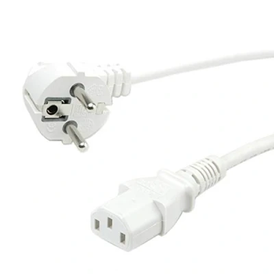 Imagen de Value Power Cable, Straight Iec Conncector, White 1.8 M Cables Para Computadoras Y Periféricos