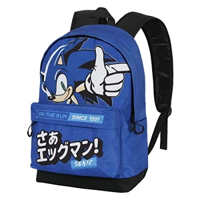 Imagen de Sonic the Hedgehog Sega On Run Mochila HS FAN 2.0, Azul, 30 x 41 cm, Capacidad 22 L