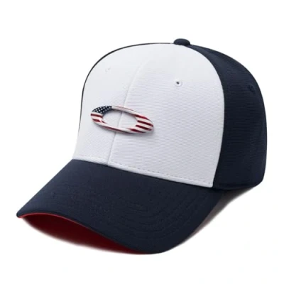 Imagen de Oakley Tincan Gorra para Hombre, Azul Marino/Blanco, Large/X Large