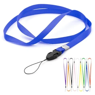 Imagen de CKB LTD 20 x Bleu Cordon Tour de Cou pour Carte d&#039;identité/Mobile Phone/Gym Key/Access Pass Holder Loop Clip