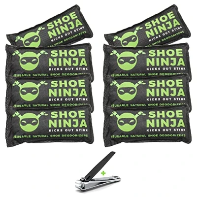 Imagen de Desodorante de zapatos carbón natural, larga duración y fácil usar, 8 unidades eliminador olores para sin incluido con bolsas eliminar