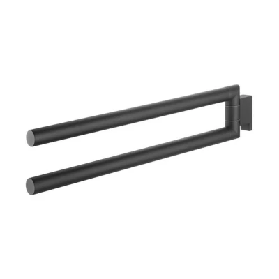 Imagen de Tiger Bold Toallero con 2 barras Negro