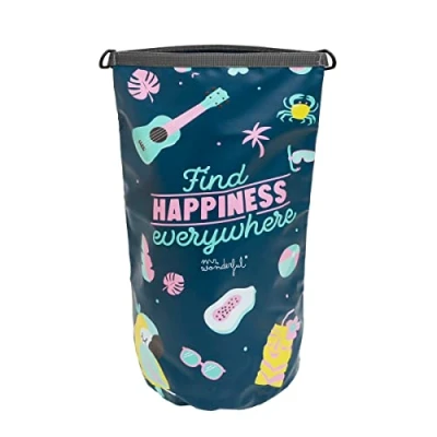 Imagen de Mr. Wonderful Bolsa estanca Find Happiness Everywhere, Unisex Adulto, Multicolor, estandar