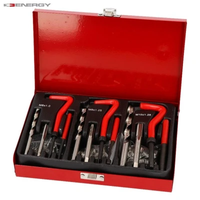 Imagen de ENERGY NE00209 Juego de terraja M6x1.0x8.0 mm, M8x1.25x10.8 M10x1.25x13.5 mm 88 Caja chapa acero