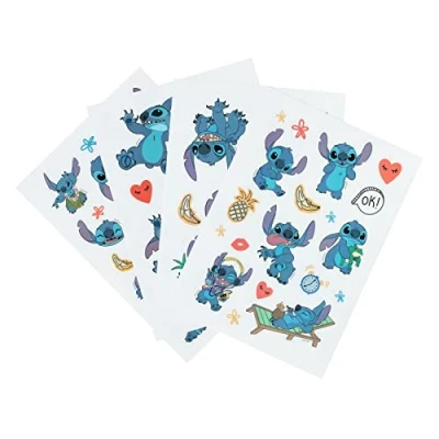 Imagen de Grupo Erik pegatinas Disney Stitch impermeables y reutilizables. Paquete de Stitch: 50 stickers Disney, optimas para móvil, ordenador, tablet, etiqueta botellas
