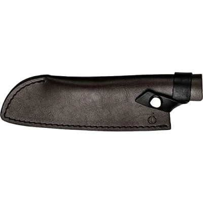 Imagen de Forged Protector de cuchilla, para cuchillos Santoku 18 cm, piel marrón, con cierre botón a presión