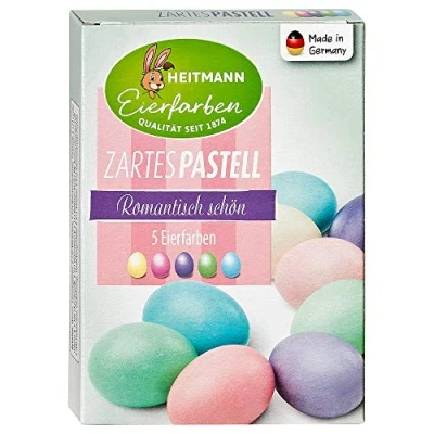 Imagen de Heitmann Colores para Huevos de Pascua (líquidos, Color Amarillo, Rosa, Turquesa, Verde, Lila)