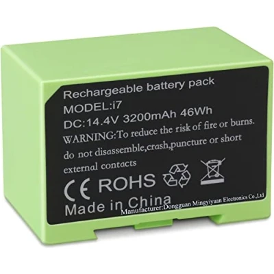 Imagen de 4624864 ABL D1 i7 Reemplazo de batería para iRobot Roomba e and i Series i7+ 7150 7550 i3 3150 i3+ 3550 i4 4150 i4+ Lithium Ion Battery Extended Life (14.4V 46Wh)