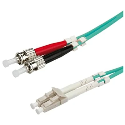 Imagen de Value Fibre Optic Jumper Cable, 50/125µm, Lc/st, Om3, Turquoise 10 M Cables De Fibra Óptica