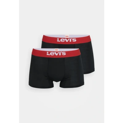 Imagen de Levi&#039;s MEN Solid Basic Trunk 2 PACK Calzoncillos, Hombre, Talla: Medium, Black/red