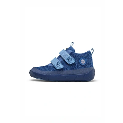 Imagen de Affenzahn Zapatilla Entretiempo Tejido Happy Zapato de Impermeable y Transpirable para niños, Vegano, con Cierre Adhesivo, Suela Antideslizante Forro Fino Elefante Azul