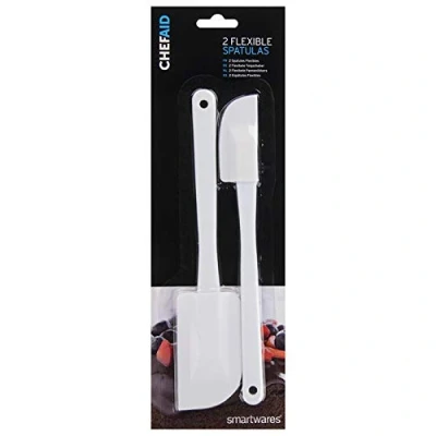 Imagen de Chef Aid Espátula de Cocina (Flexible, 2 Unidades), Color Blanco