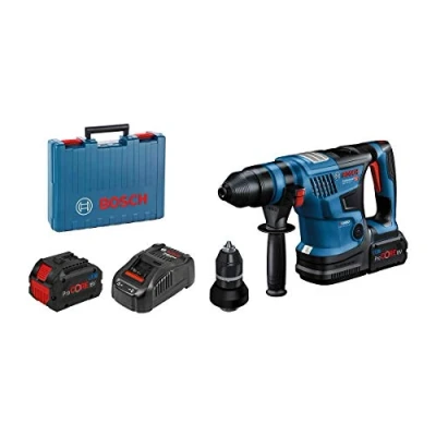 Imagen de Bosch Professional BITURBO GBH 18V 34 CF Martillo perforador combinado a batería (18V, 5,8 J, Ø máx. hormigón 32 mm, SDS plus, Connectivity, 2 baterías ProCORE18V 5.5Ah, en maletín)