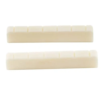 Imagen de MusiclilyRanurada da Cejuela Superior Cejilla de Hueso para Guitarra Clásica, DJ 01 52x6x9/8,5mm (2 piezas)