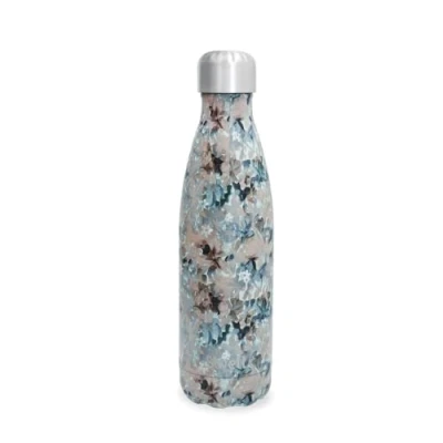 Imagen de S&#039;well Botella de agua acero inoxidable 17 onzas con diseño flores bosque triple capa, aisladas al vacío, mantiene las bebidas frías durante 36 horas y calientes 18 horas,
