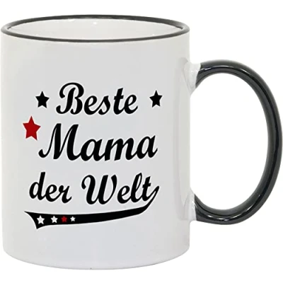 Imagen de geschenke fabrik.de Taza con texto en alemán Best Mum in the World