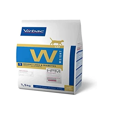 Imagen de Veterinary Hpm Virbac Gato W1 Weight Loss&amp;Diabetes 1,5Kg Virbac00920 1500 g