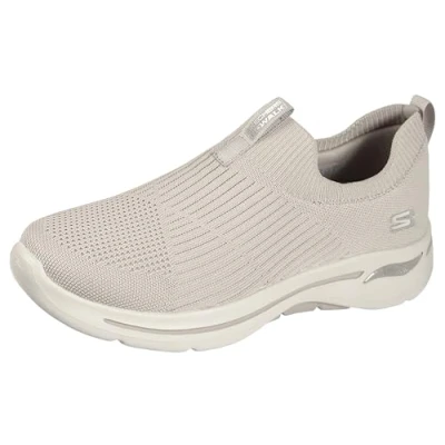 Imagen de Skechers Performance Go Walk Arch Fit Iconic, Zapatillas Mujer, Multicolor (TPE Black Textile/Trim), 36.5 EU