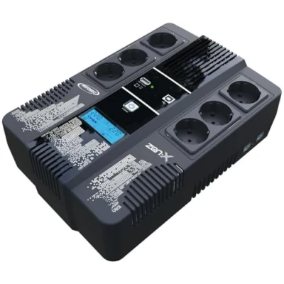 Imagen de Infosec Zen X 600 Inverter Line Interactive Va 6 Enchufes Fr / Schuko 1 Cargador Usb Puerto
