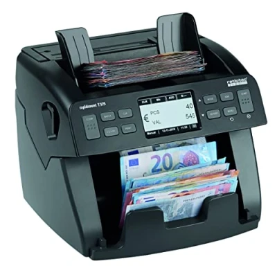 Imagen de Contadora de billetes ratiotec rapidcount T 575 piezas y valores con control autenticidad del 100% para volúmenes recuento medianos grandes.
