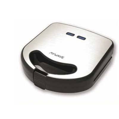 Imagen de My Wave Sandwichera 2 en 1 Placas Intercambiables Grill y Gofres Contact para Sandwich Paninis Acabado Crujiente Delicioso Plancha Desmontable Antiadherente