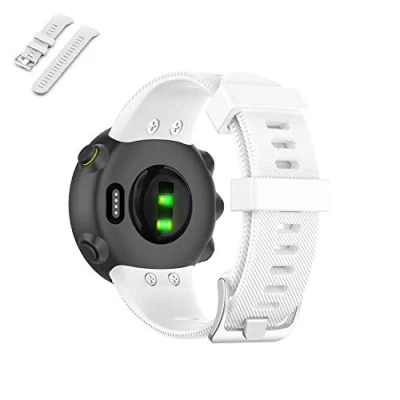 Imagen de WEINISITE Pulsera para Garmin Forerunner 45,Silicona Repuesto Correa 45S/Forerunner 45 Running Watch (Blanco)