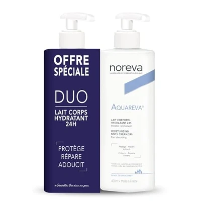 Imagen de Noreva Aquareva 24H Moisturizing Body Cream 2 x 400ml by