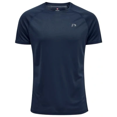Imagen de newline Men Core Running T Shirt S/S Camiseta, Hombres, Black Iris, M