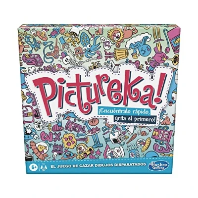 Imagen de Hasbro Gaming F2564105 Juego Pictureka, de Dibujos Mesa Infantil, Divertido Familiar, para Mayores 6 años, Multicolor, único