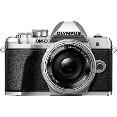 Imagen de Olympus OM D E M10 Mark III Kit, Micro Four Thirds System Camera (16 MP, 5 Axis Image Stabilisation, Electronic Viewfinder) + M.Zuiko 14 42mm EZ Zoom Lens 40 150mm Tele Zoom, Silver/Black