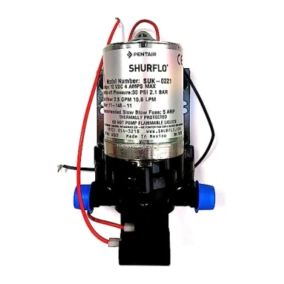 Imagen de Shurflo 2095 403 443 Bomba de Agua Trail King 10 Color Gris (12 V/2,07 Bares), Plata, 30 PSI