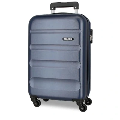 Imagen de Roll Road Flex Maleta de Cabina Azul 35x55x20 cms Equipaje Mano Air Europa Rígida ABS Cierre combinación Lateral 33L 2,78 kgs 4 Ruedas Dobles