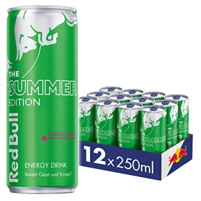 Imagen de Red Bull Energy Drink Green Edition Fruta de cactus (12 x 250 ml)
