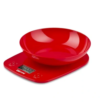 Imagen de Girmi PS0102 Báscula de cocina, plástico, rojo